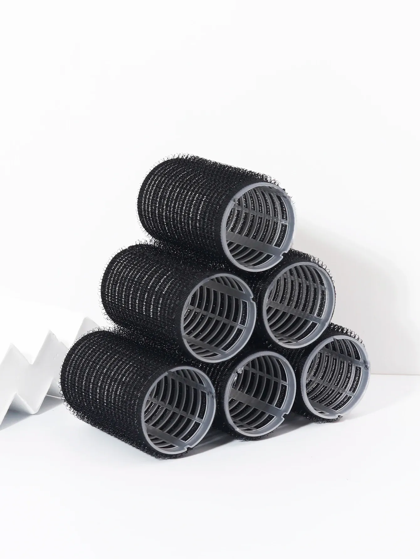 Bigoudis sans chaleur auto-agrippants, lot de 6 rouleaux pour perruques en cheveux naturels 5