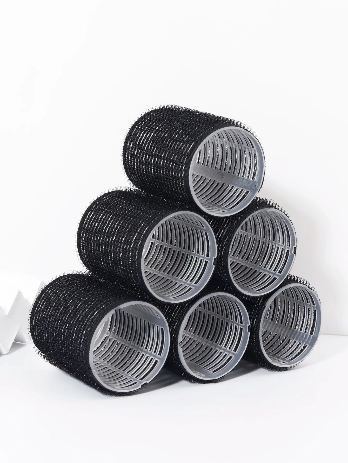 Bigoudis sans chaleur auto-agrippants, lot de 6 rouleaux pour perruques en cheveux naturels 9
