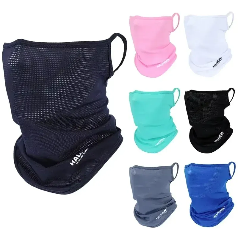 Cagoule intégrale en soie glacée, porté en situation