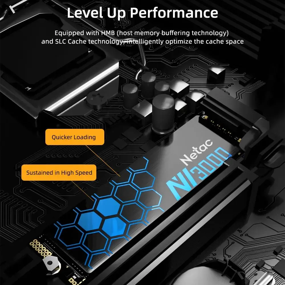 Netac SSD NVMe M.2 500 Go 250 Go, 3500 Mo/s, PCIe 3.0, M.2 2280, disque SSD interne NV3000 pour ordinateur portable et de bureau 3