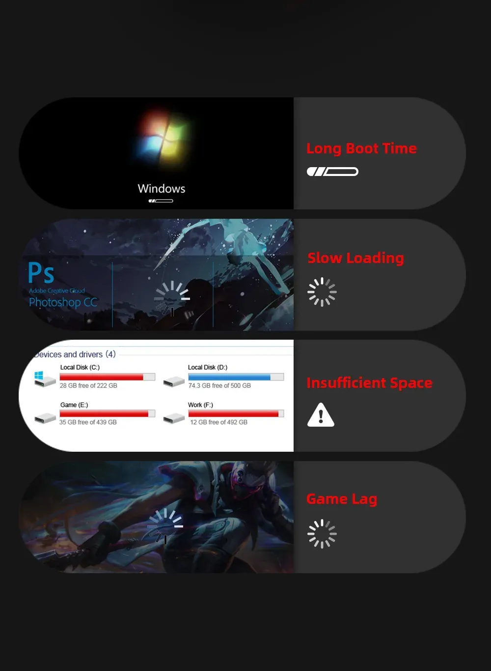 SSD M.2 NVMe présenté sous un angle élégant