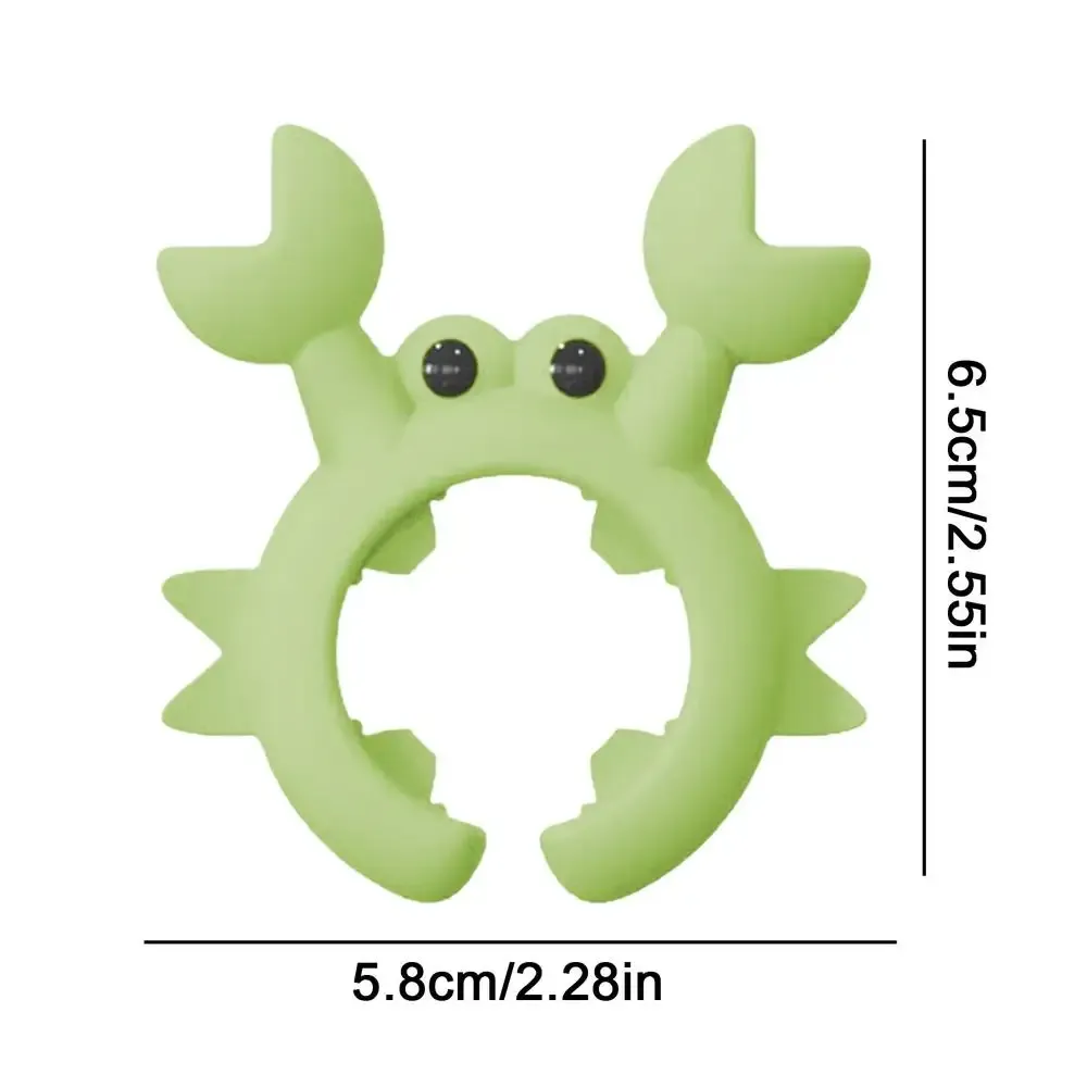 Support d'ustensile en silicone en forme de crabe anti-débordement pour cuisinière 6