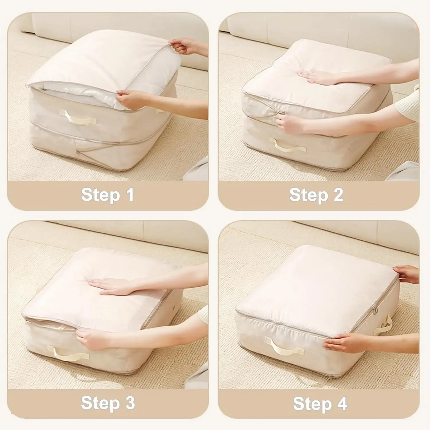 Sac de rangement sous vide, ambiance intérieure