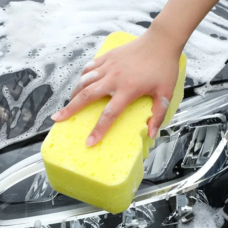 Éponge de lavage pour voiture extra large, absorbante, en coton haute densité, éponge bloc pour nettoyage - Image 1