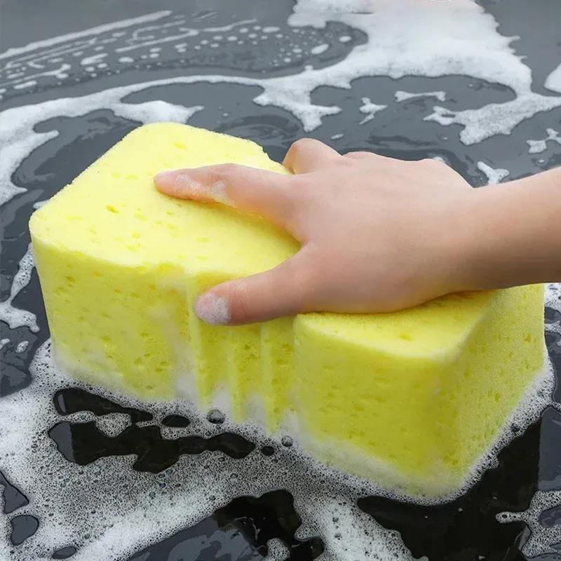 Éponge de lavage pour voiture extra large, absorbante, en coton haute densité, éponge bloc pour nettoyage 2