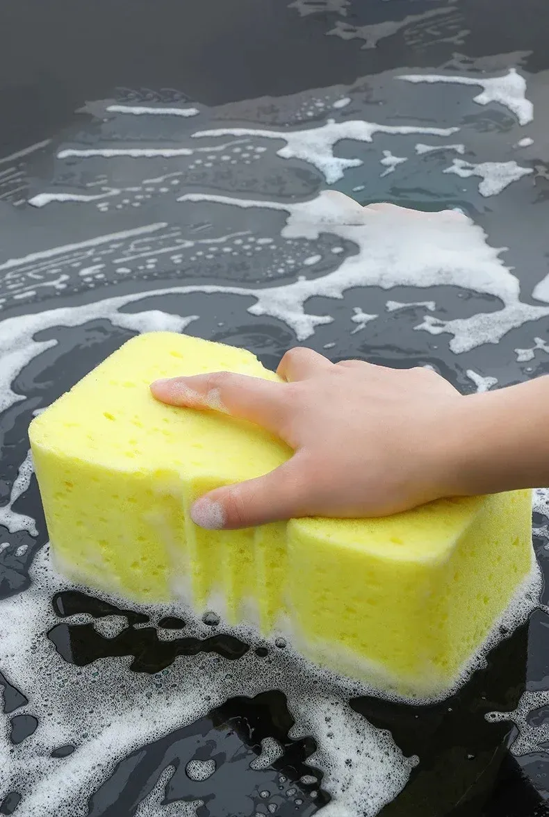 Éponge de lavage XXL en gros plan