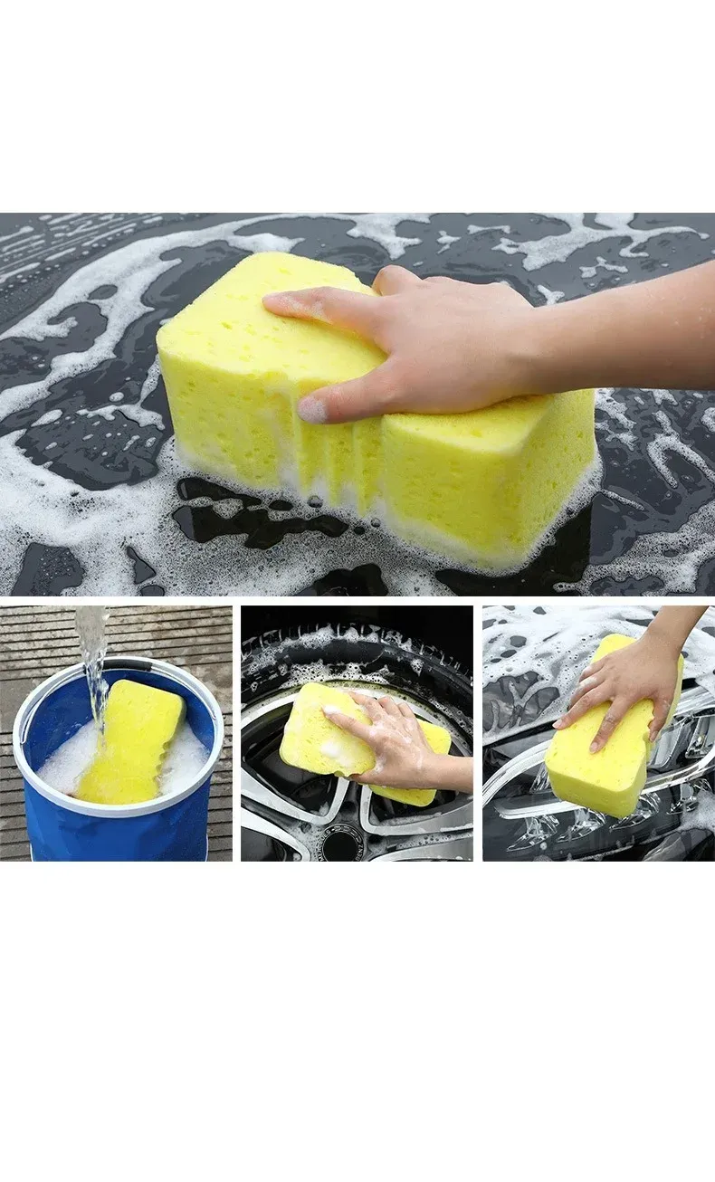 Éponge de lavage XXL dans son usage quotidien