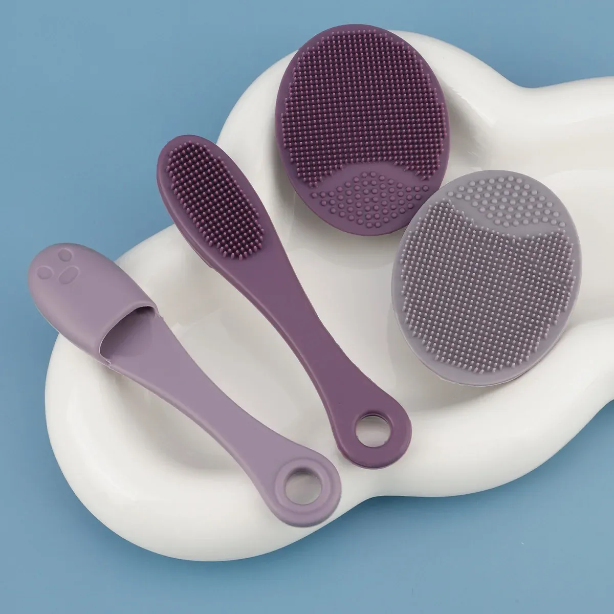 Ensemble de 2 brosses de nettoyage du visage, vue d'ensemble