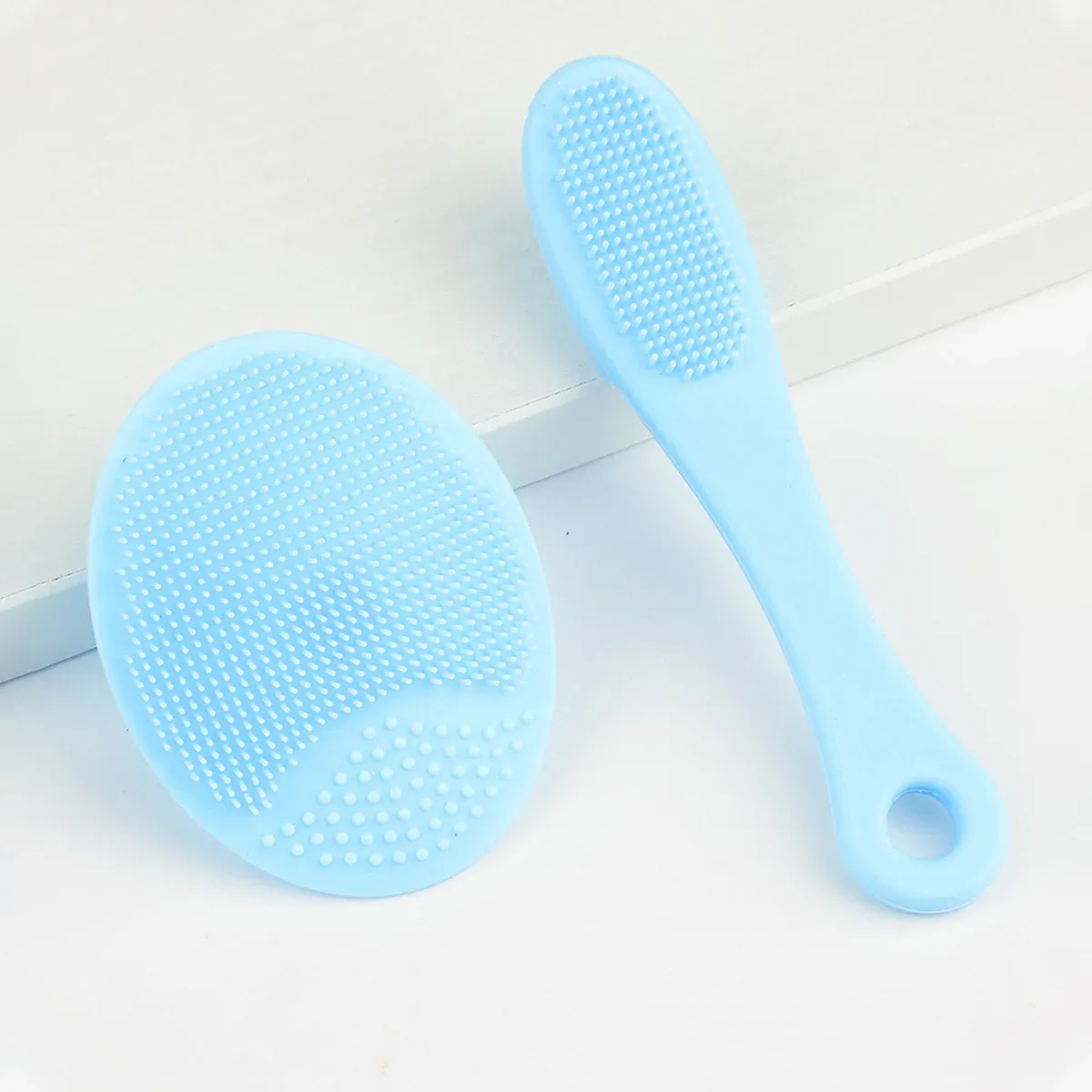 Lot de 2 brosses de nettoyage visage avec brosse d'élimination des points noirs 12