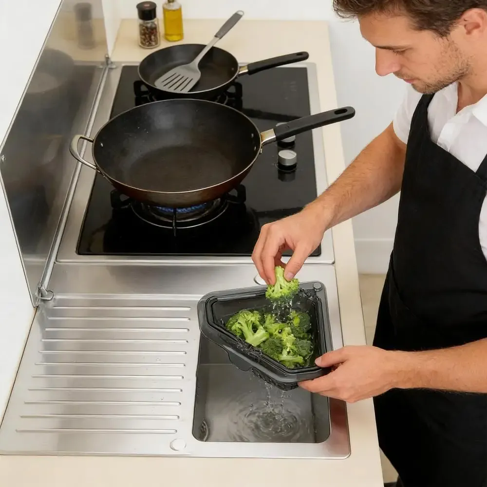 Panier-filtre d'évier pour cuisine moderne