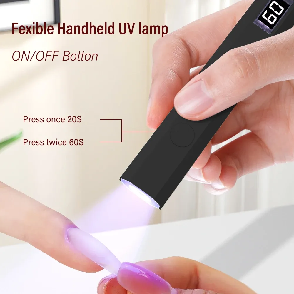 Lampe à ongles UV LED portable, détail des LED