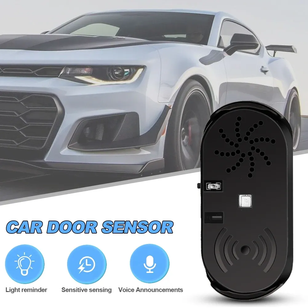 Capteur intelligent d'ouverture de portière avec alarme, dispositif anti-collision et notifications vocales, haute sensibilité 2