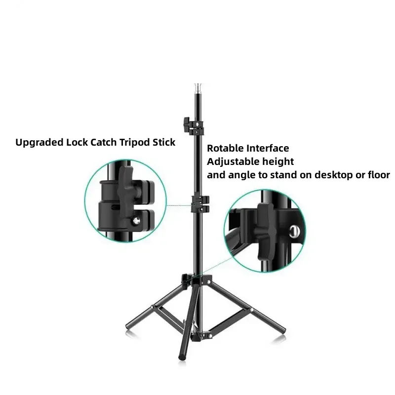 Support d'éclairage robuste en alliage métallique, trépied de 160 cm pour boîte à lumière de studio photo, réflecteur de flash vidéo, support de fond d'éclairage, RP01-B 3