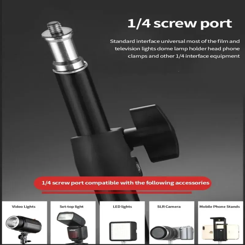 Support d'éclairage robuste en alliage métallique, trépied de 160 cm pour boîte à lumière de studio photo, réflecteur de flash vidéo, support de fond d'éclairage, RP01-B 4