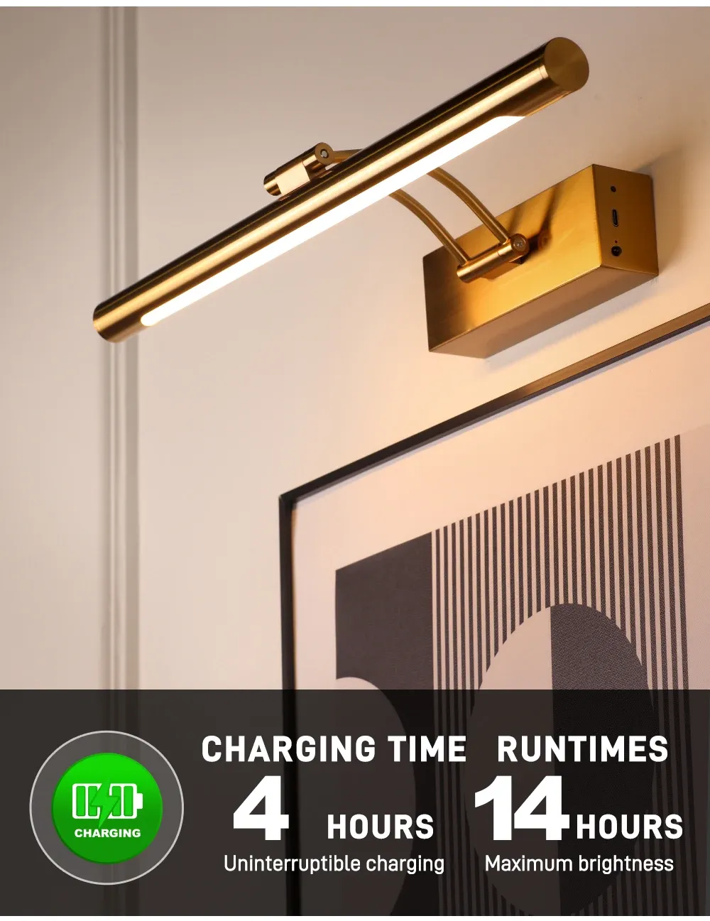 Applique murale LED dans une chambre cosy