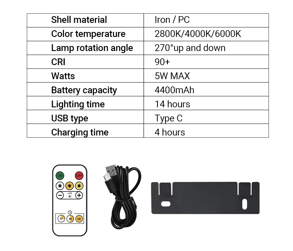 Applique murale LED vue de face