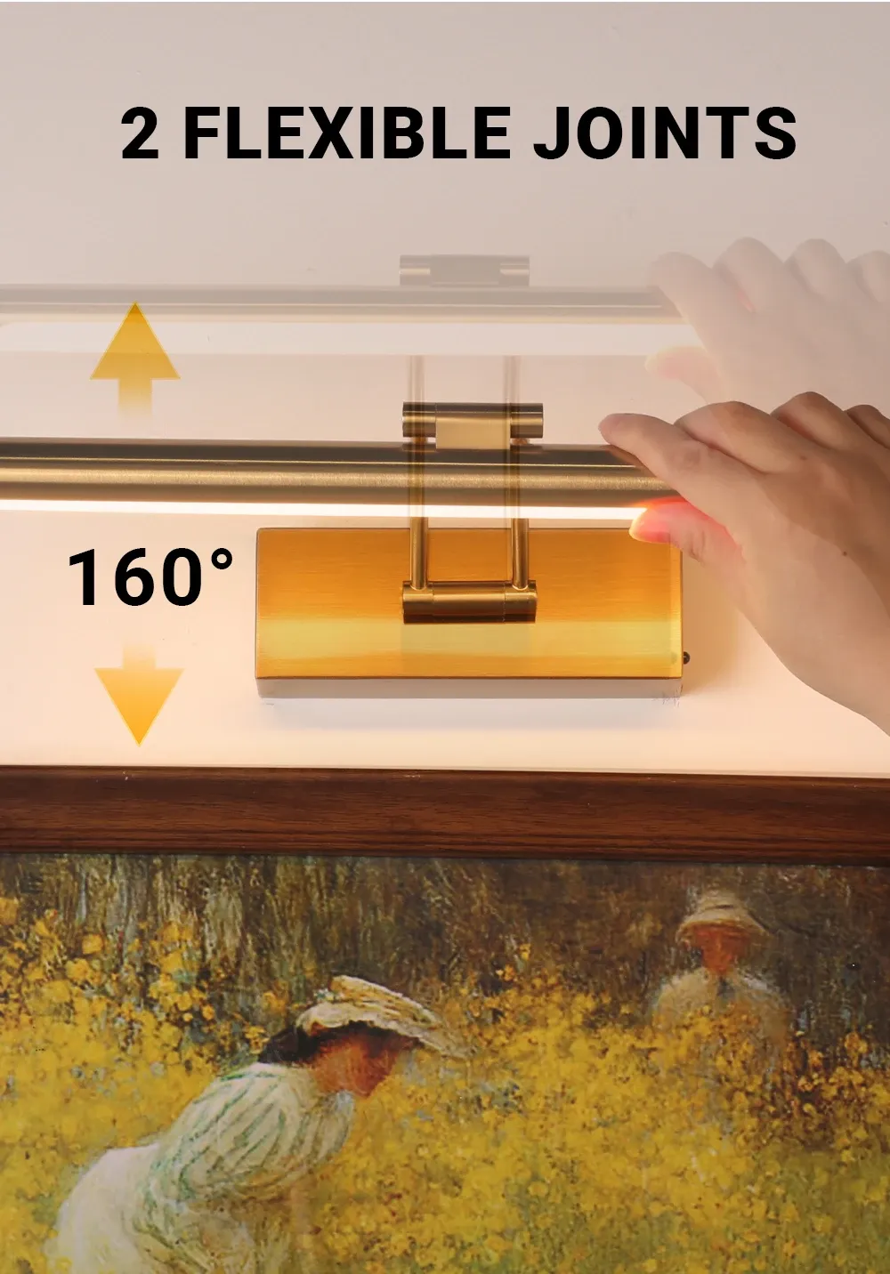 Gros plan sur le design de l'applique murale
