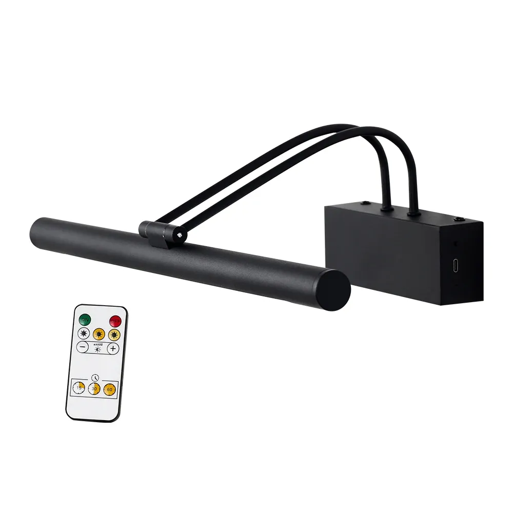 Applique murale LED rechargeable sans fil 40 cm, batterie 4400 mAh, avec télécommande, pour intérieur 10