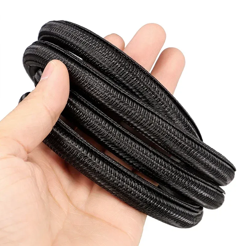 Gaine de câble tressée en PET, mise en place