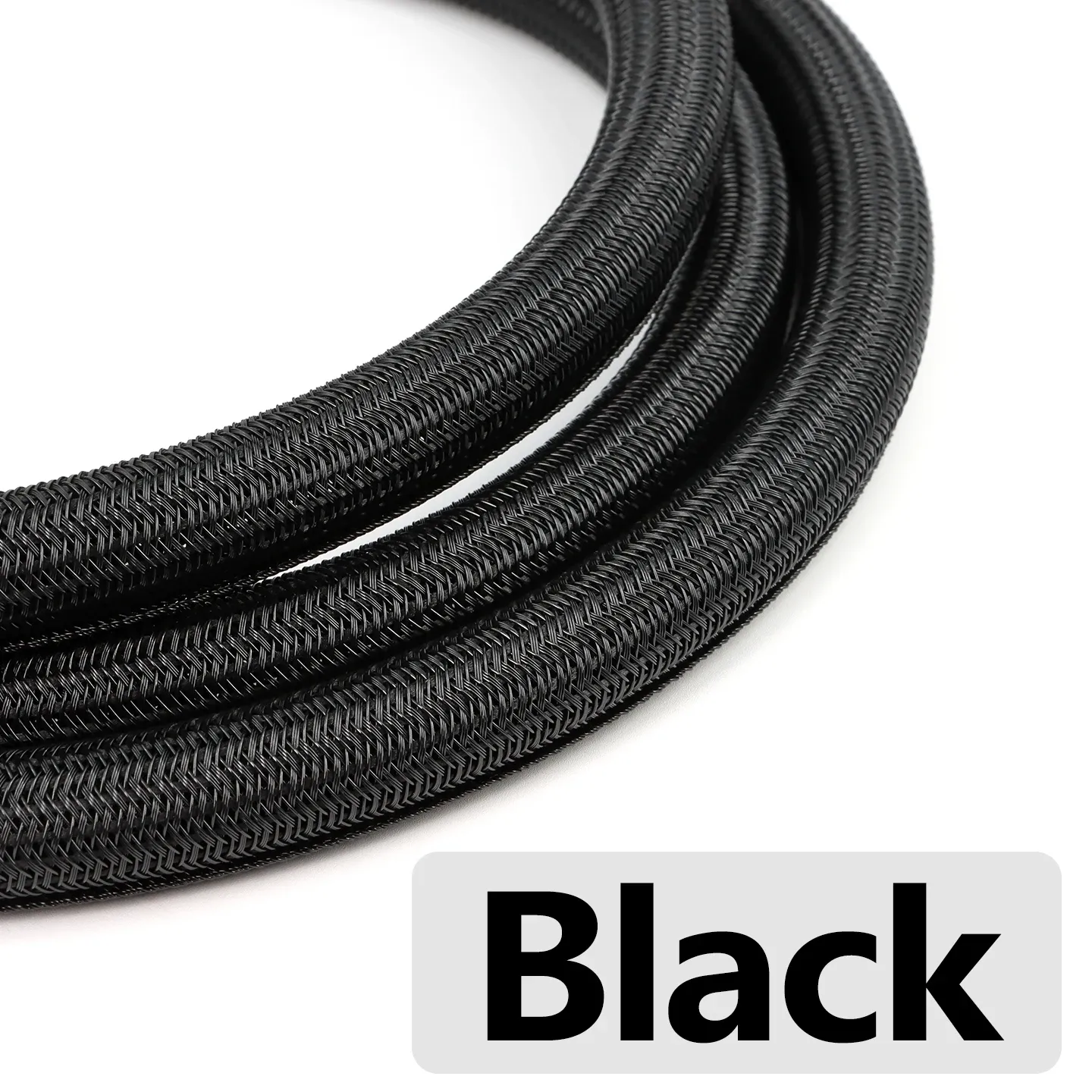 Gaine de câble tressée en PET, 3/8 m, Ø 3 à 32 mm, auto-fermante et isolante 12