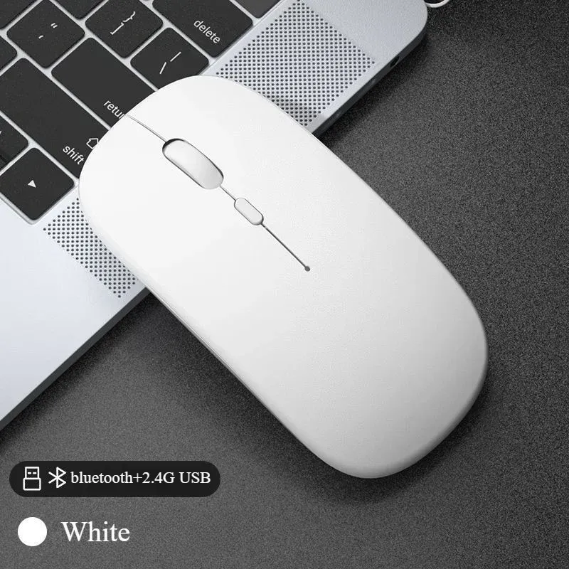 Souris sans fil rechargeable Bluetooth, silencieuse et ergonomique pour ordinateur portable et Xiaomi Pad 8