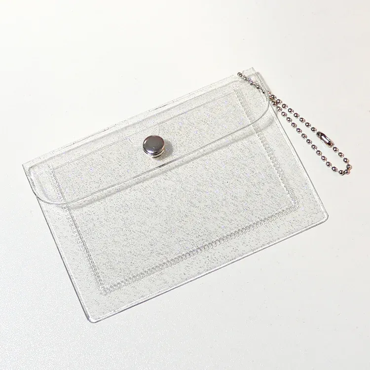 Portefeuille court en similicuir pour femme, mini format avec fermeture éclair et compartiments multiples pour cartes 17