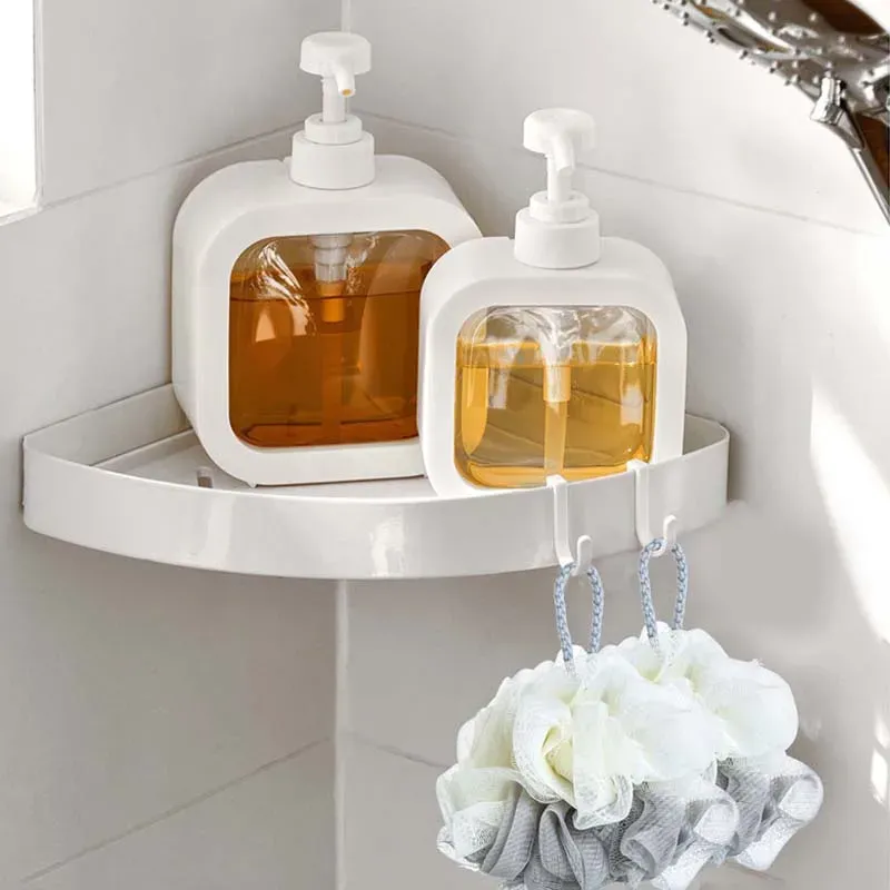 Distributeur de voyage portable 300/500 ml, flacon à pompe vide, distributeur de savon pour salle de bains, lotion rechargeable, shampoing, savon pour les mains 4
