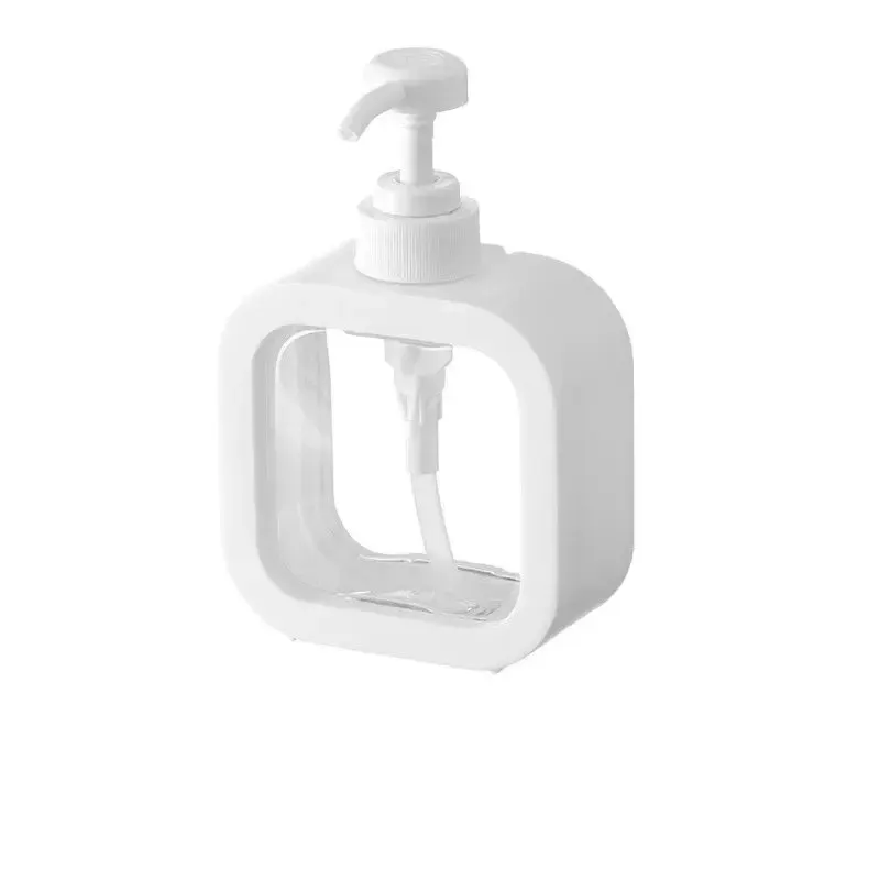 Distributeur de voyage portable 300/500 ml, flacon à pompe vide, distributeur de savon pour salle de bains, lotion rechargeable, shampoing, savon pour les mains 9
