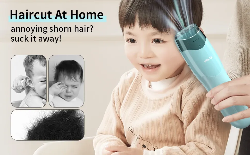 Tondeuse à cheveux sous vide, vue de profil