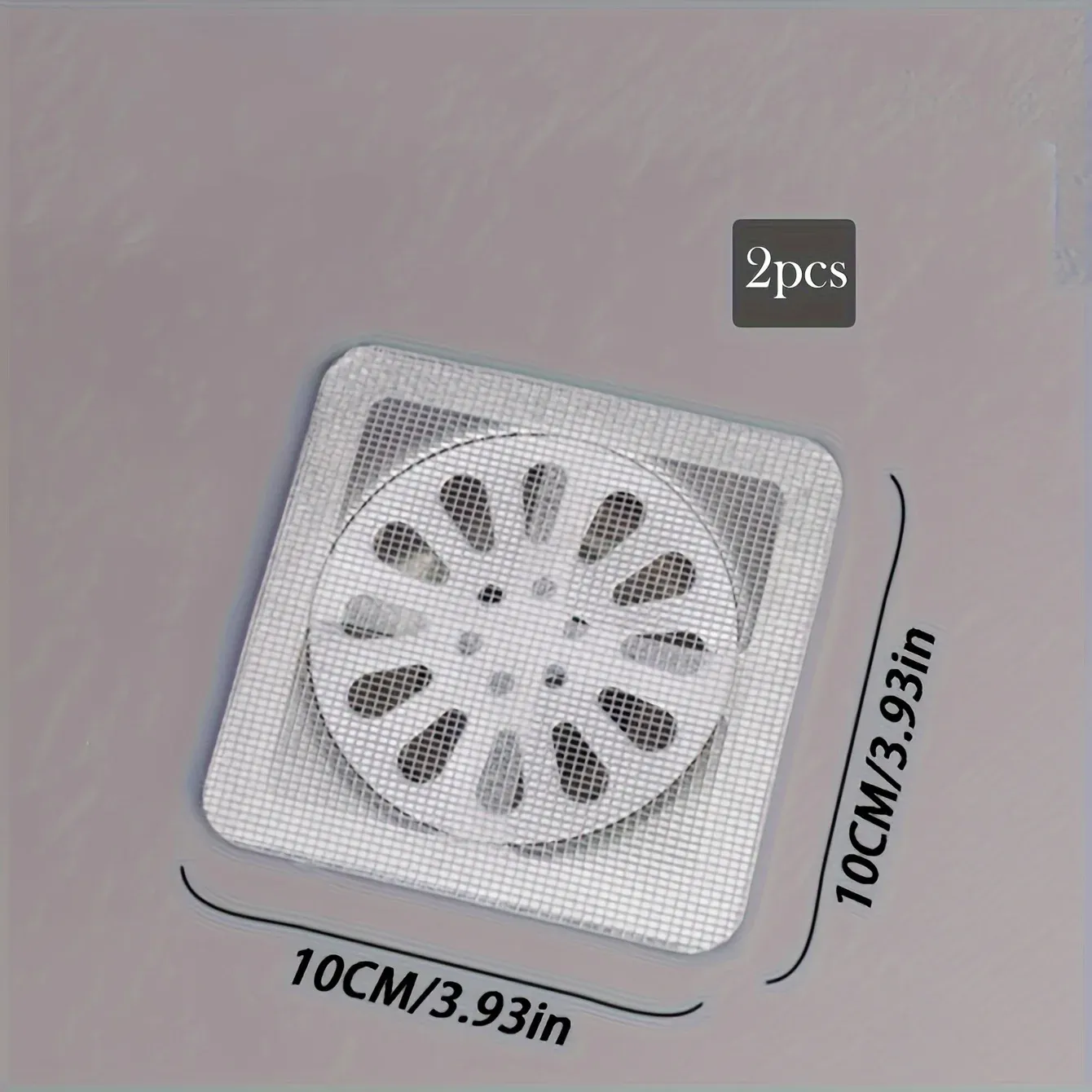 Lot de 10, 20 ou 30 filtres à cheveux jetables autocollants pour siphon de douche et bonde de sol 3