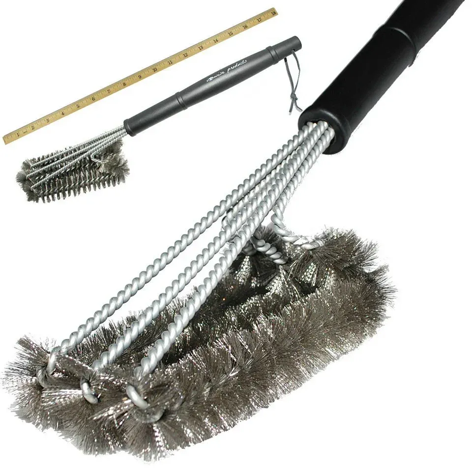 Brosse de nettoyage pour gril 3 en 1 en acier inoxydable, accessoire pour barbecue 5