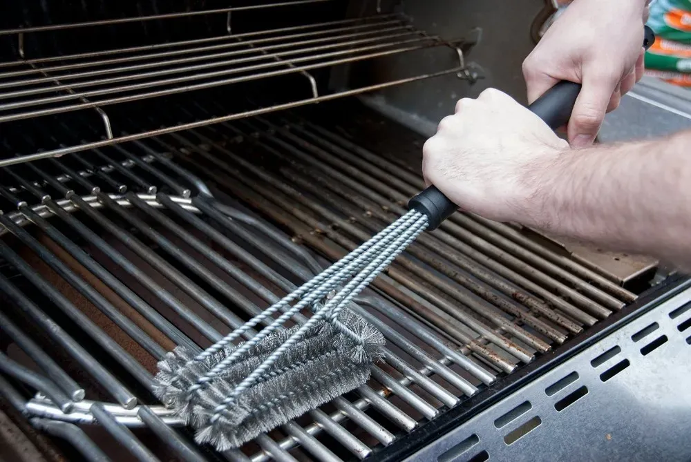 Brosse de gril, vue finale