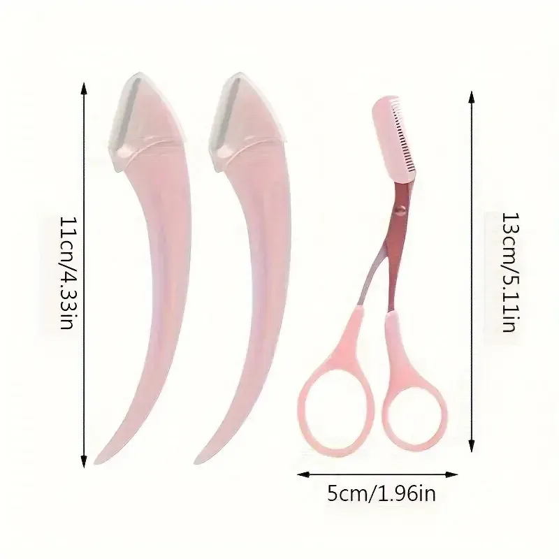 Rasoir à sourcils incurvé pour une découpe précise