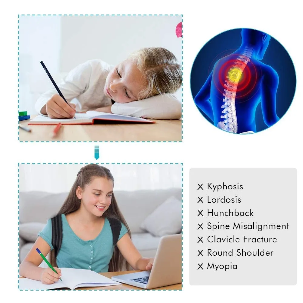 Correcteur de posture réglable pour enfants et adolescents, soutien du haut du dos et de la colonne vertébrale 6