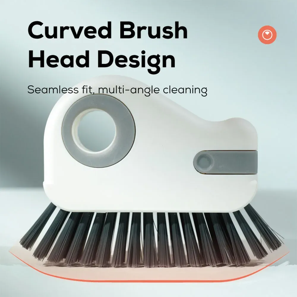 Brosse de nettoyage à main pour rainures, fentes de sol, cadres de fenêtre et rails de porte coulissante 5