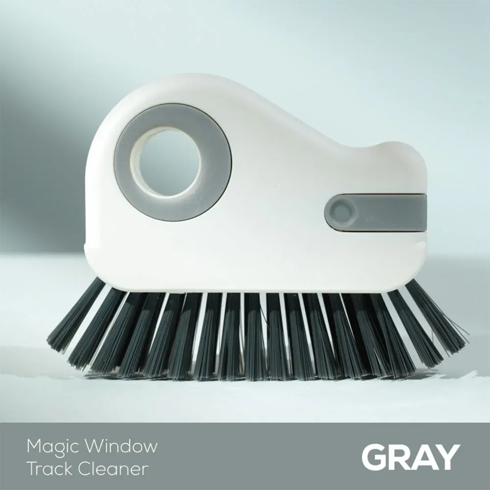 Brosse de nettoyage à main pour rainures, fentes de sol, cadres de fenêtre et rails de porte coulissante 6