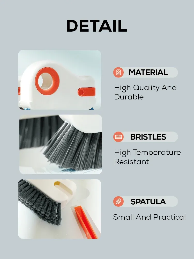 Brosse de nettoyage de rainure, finition soignée