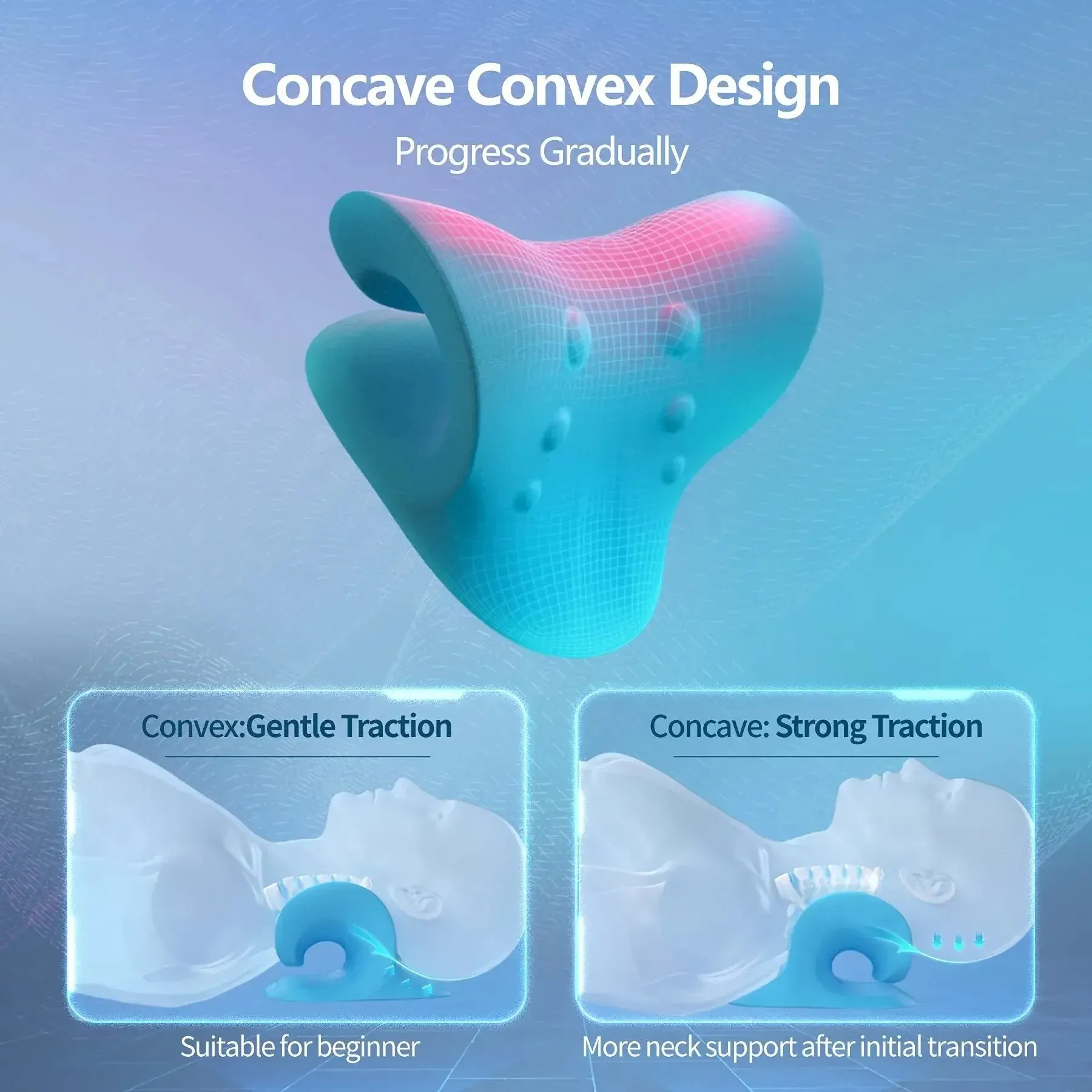 Dispositif de traction cervicale pour la relaxation du cou et des épaules et le soulagement des tensions musculaires 2