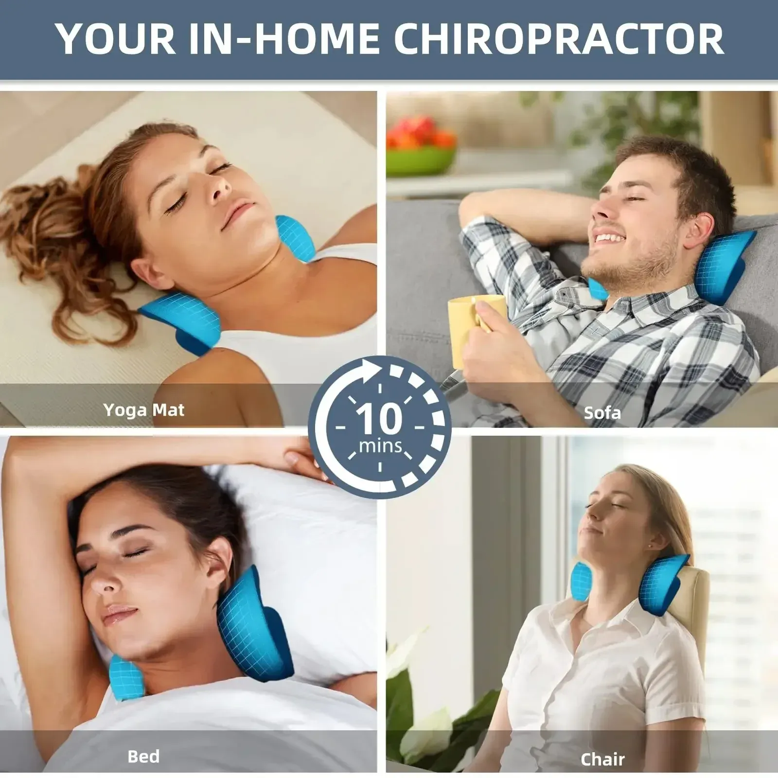 Dispositif de traction cervicale pour la relaxation du cou et des épaules et le soulagement des tensions musculaires 4