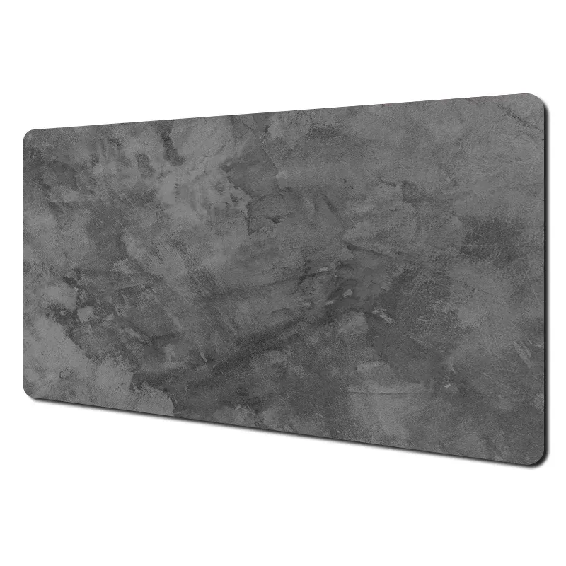 Tapis de souris gris, grand et petit format, bordures renforcées, antidérapant, pour clavier et bureau, série grise, tapis de jeu, accessoires informatiques. 6