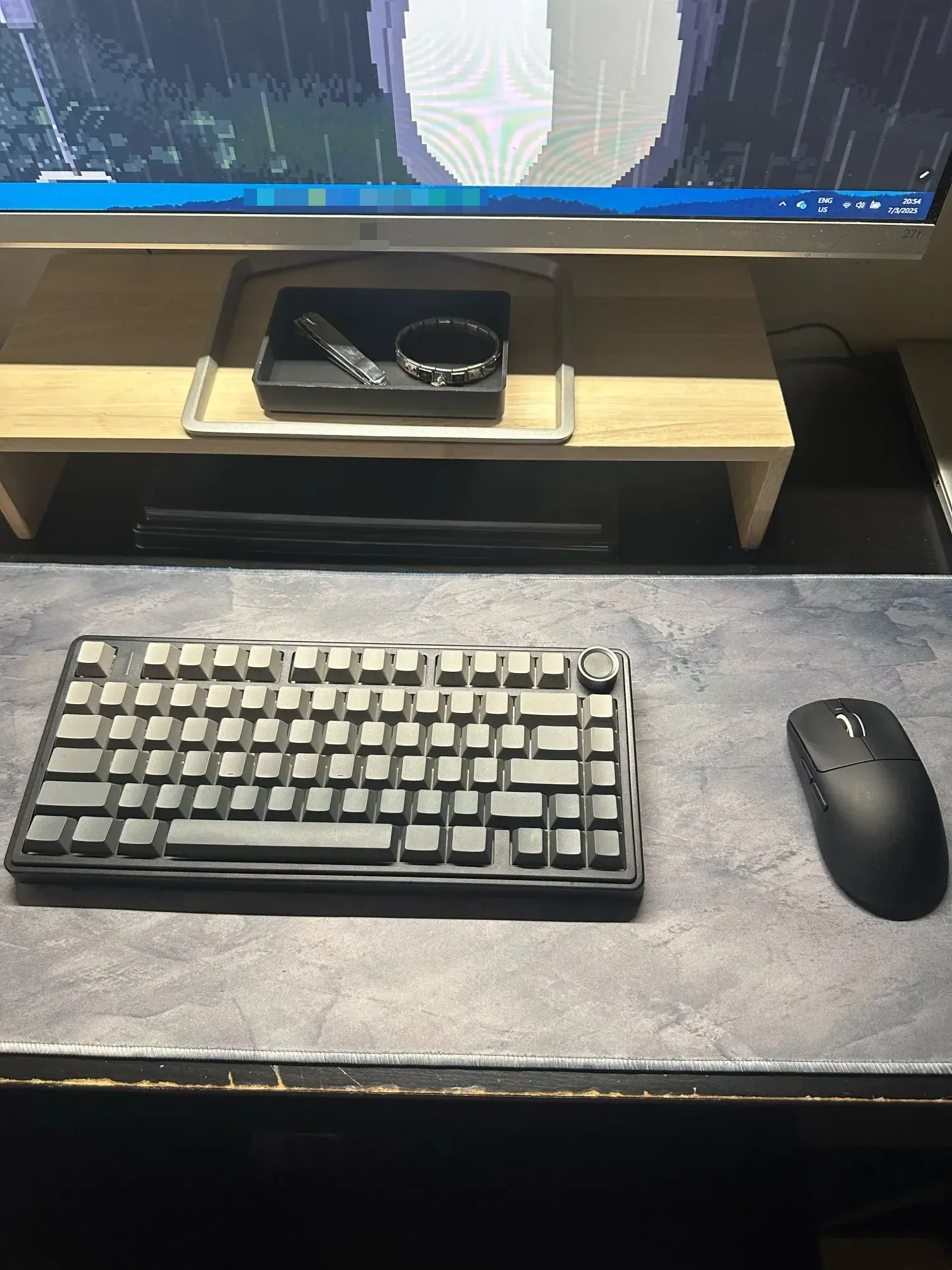 Tapis de souris Dapesuom avec clavier et souris