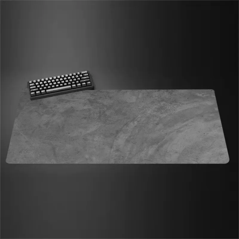 Tapis de souris gris, grand et petit format, bordures renforcées, antidérapant, pour clavier et bureau, série grise, tapis de jeu, accessoires informatiques. 27