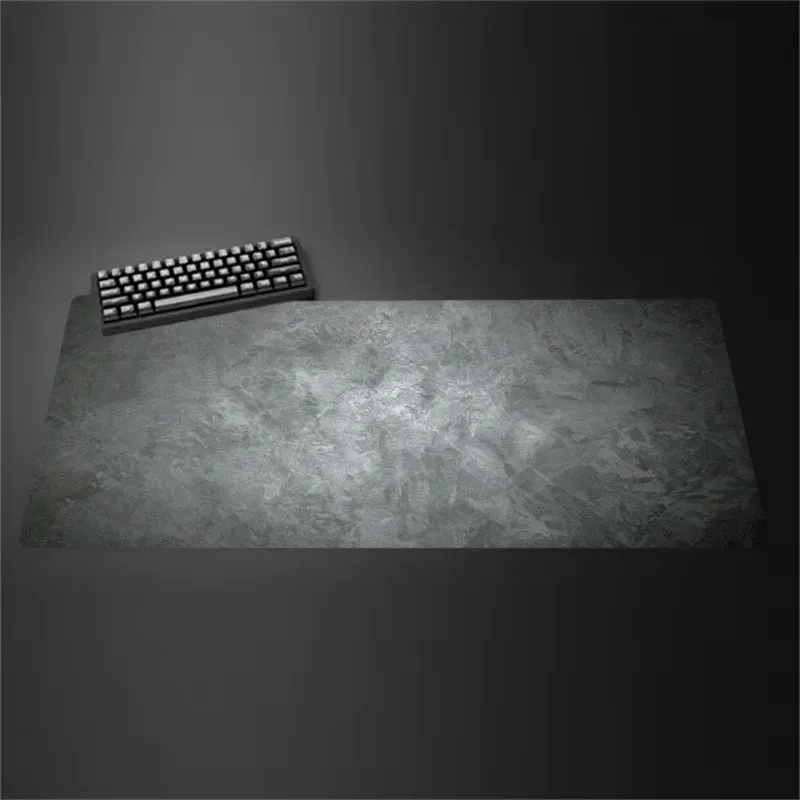Tapis de souris gris, grand et petit format, bordures renforcées, antidérapant, pour clavier et bureau, série grise, tapis de jeu, accessoires informatiques. 28