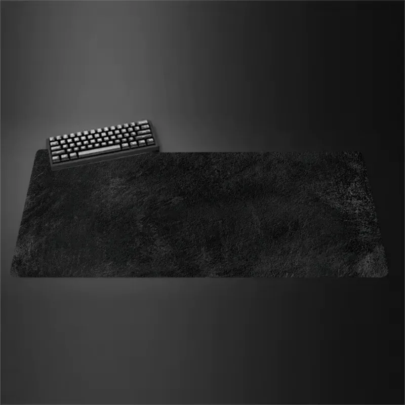 Tapis de souris gris, grand et petit format, bordures renforcées, antidérapant, pour clavier et bureau, série grise, tapis de jeu, accessoires informatiques. 17