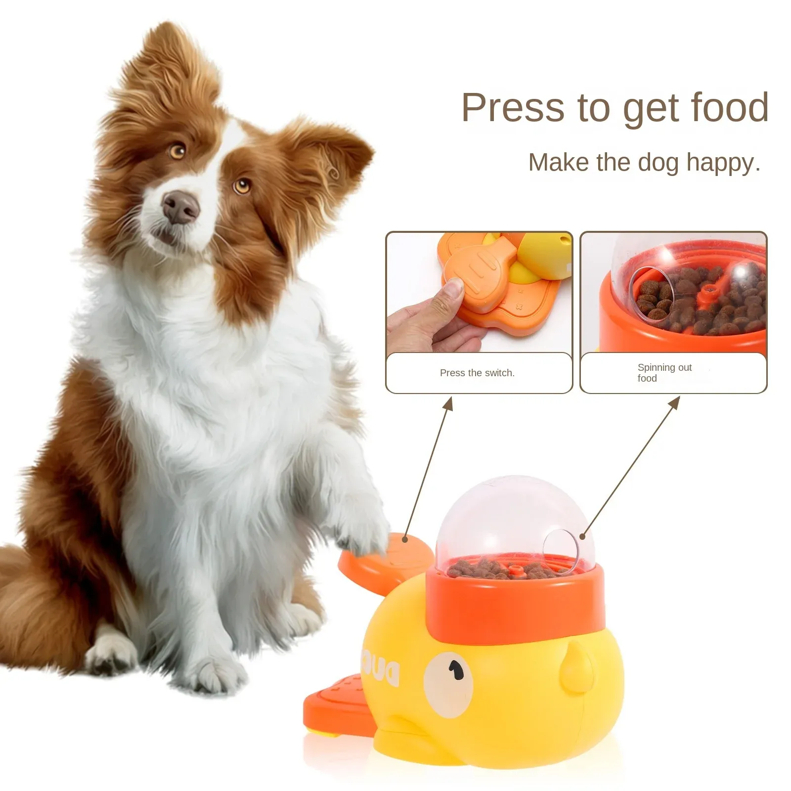 Jouet distributeur pour chien en action