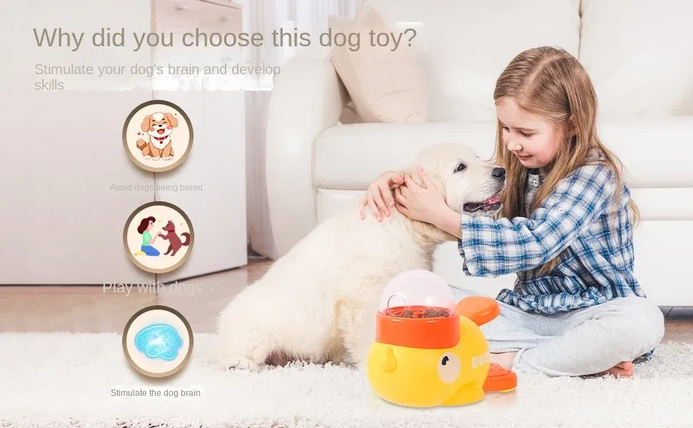 Détail du jouet distributeur de friandises pour chien