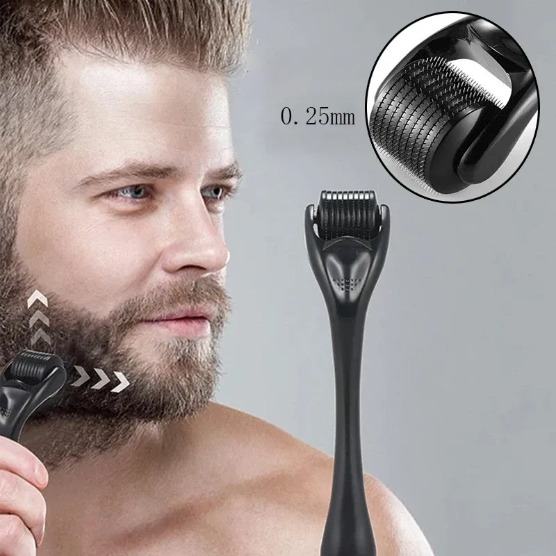 Rouleau de micro-aiguilles pour le visage, utilisation en situation