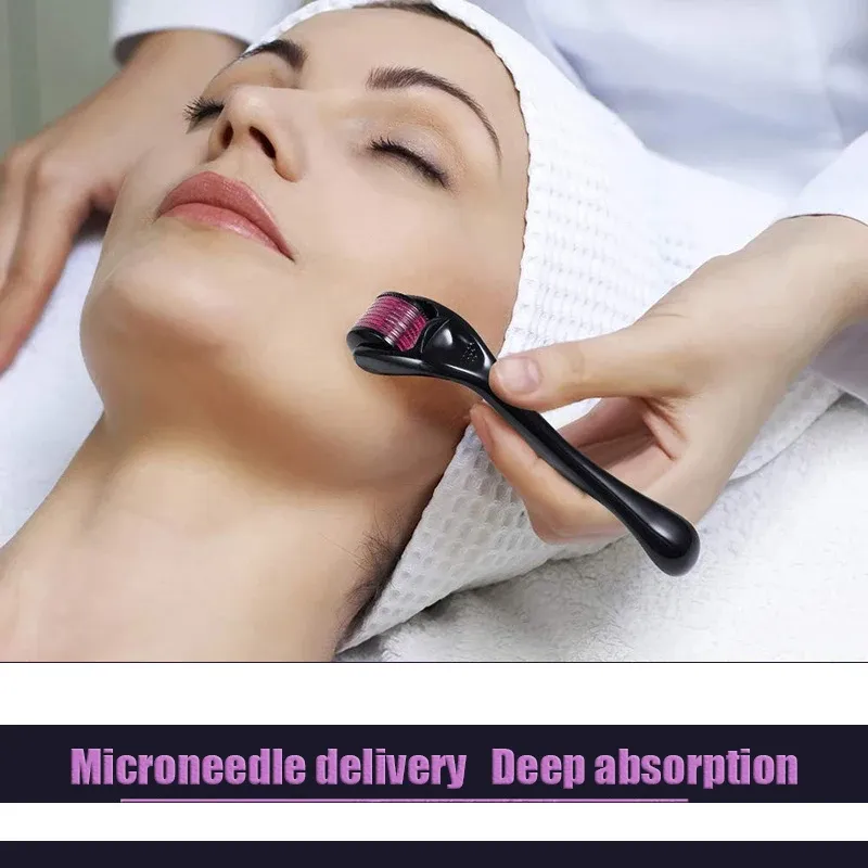 Rouleau de micro-aiguilles pour le visage, détail du design