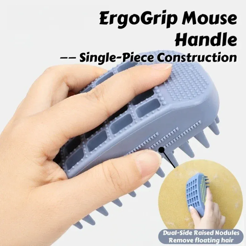 Brosse de toilettage en silicone pour animaux