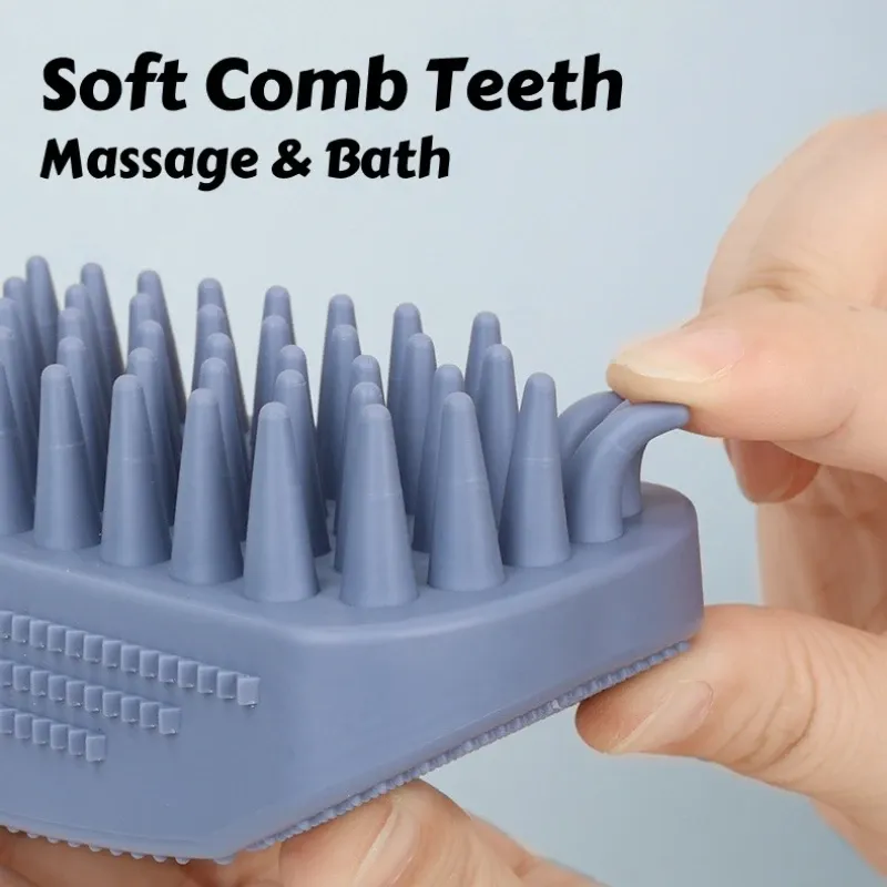 Outil de toilettage en silicone pour chats et chiens